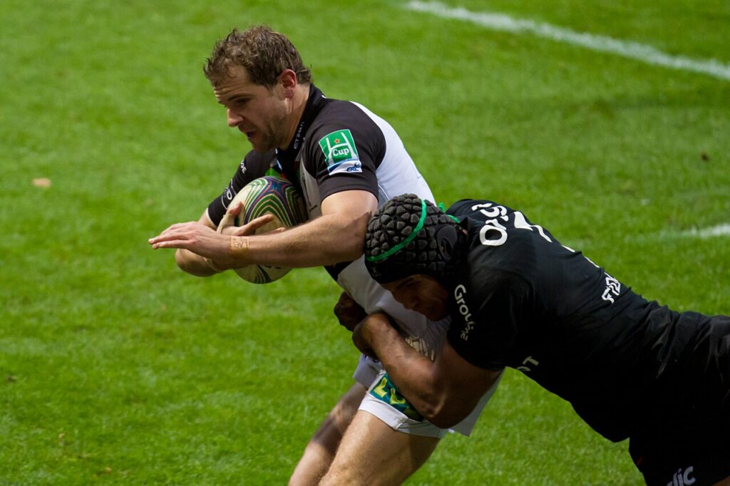 Match de rugby - plaquage
